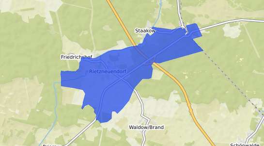 Bodenrichtwertkarte Rietzneuendorf Staakow Rietzneuendorf